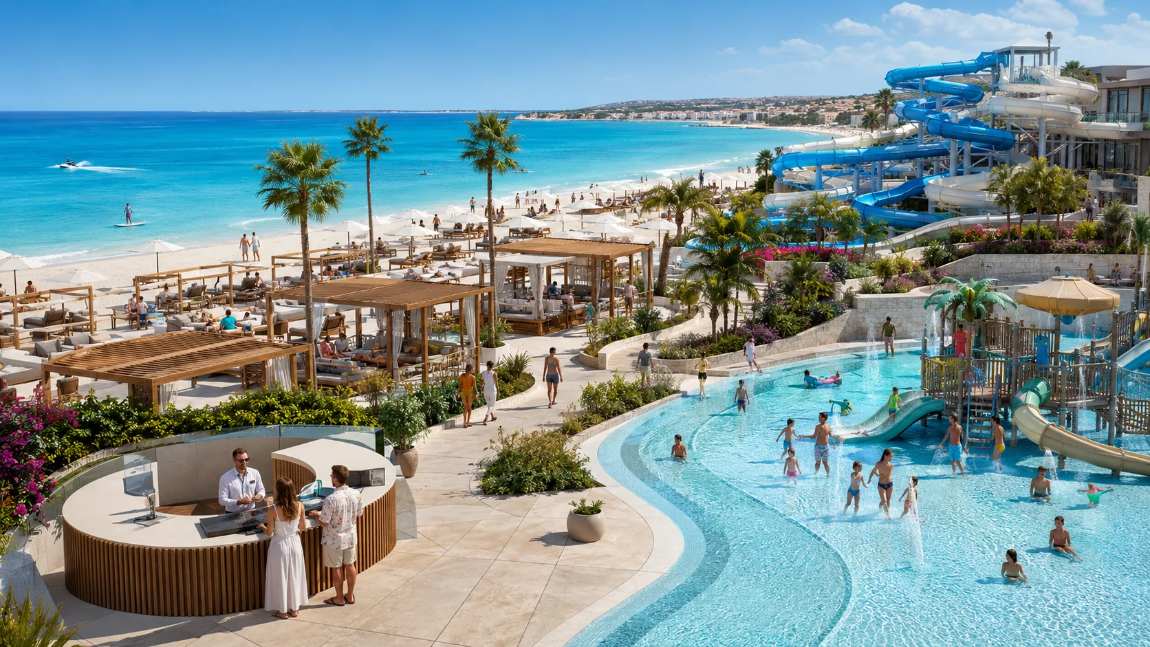 شواطئ وأكوا بارك الساحل الشمالي — Beaches and Aqua Parks North Coast